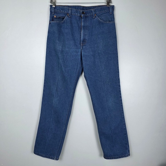 Levis 70s USA Made 509 Jeans Mens Orange Tab Blue Denim Straight Vintage 36x30